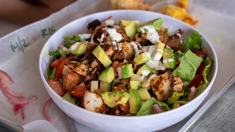 fitzgeralds catering garden rooster salad